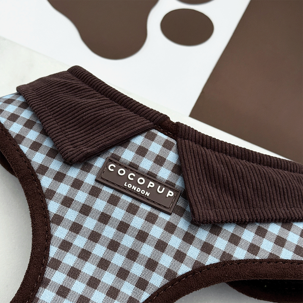 Chelsea Check Adjustable Neck HARNESS: S