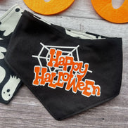 Glow in the Dark Ghosts - Halloween Dog Bandana