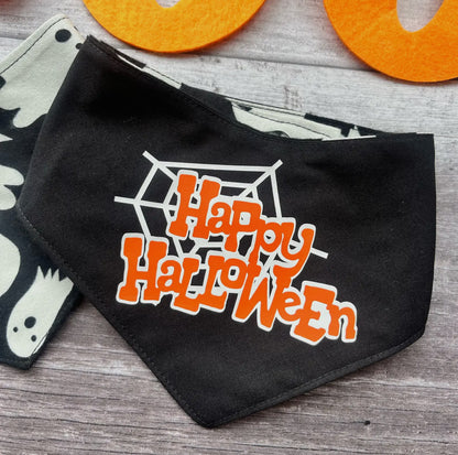 Glow in the Dark Ghosts - Halloween Dog Bandana