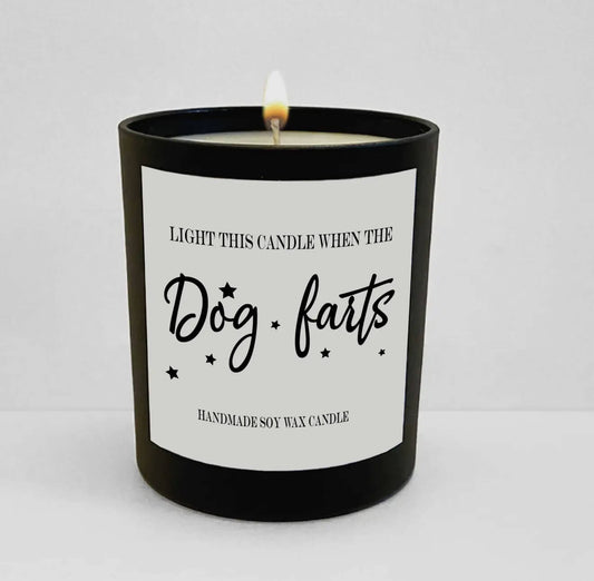 Wanky Candle Black Jar Candle (Dog Farts)