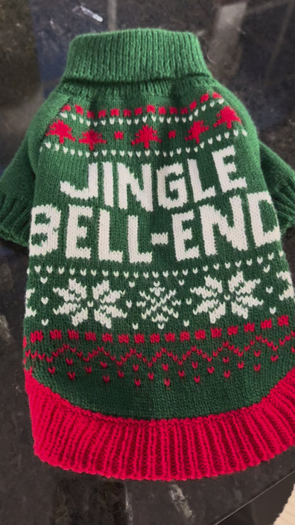 Festive ‘Jingle Bell-End’ Dog Jumper